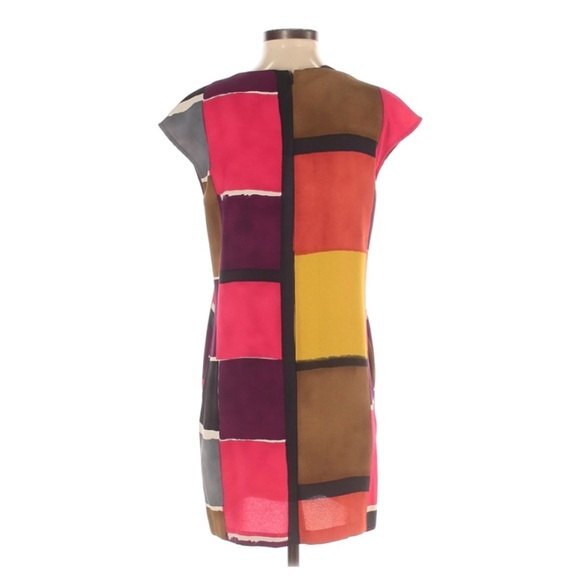 Ann Taylor Loft Women's Casual Color Block Dress 2 - Picture 2 of 2